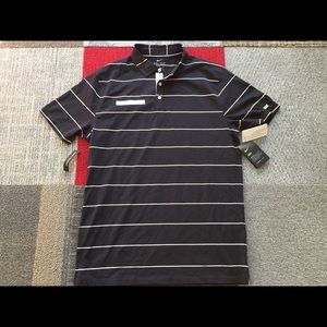 Nike men’s dry polo striped size medium NWT